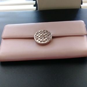 Coach Pink Leather Wallet